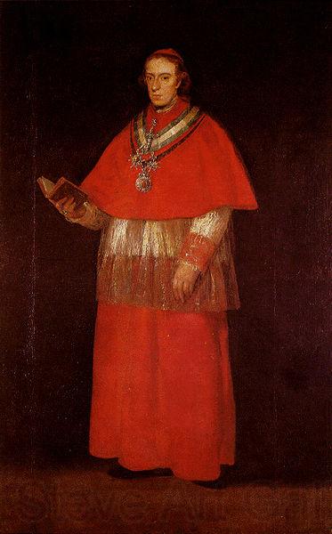 Francisco de Goya Portrait of Cardinal Luis Marea de Borben y Vallabriga Norge oil painting art
